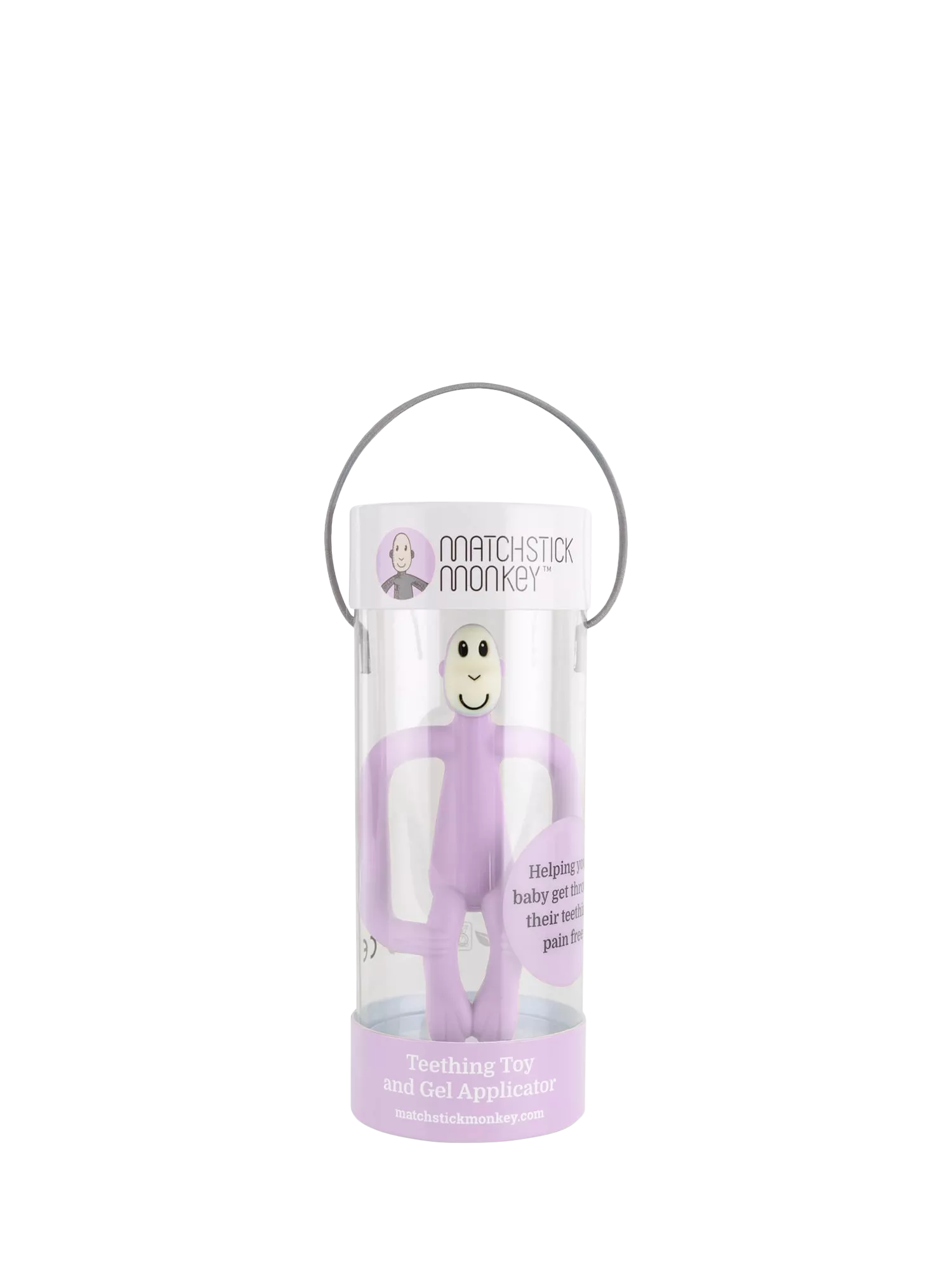 Matchstick Monkey teething toy lilac - British product