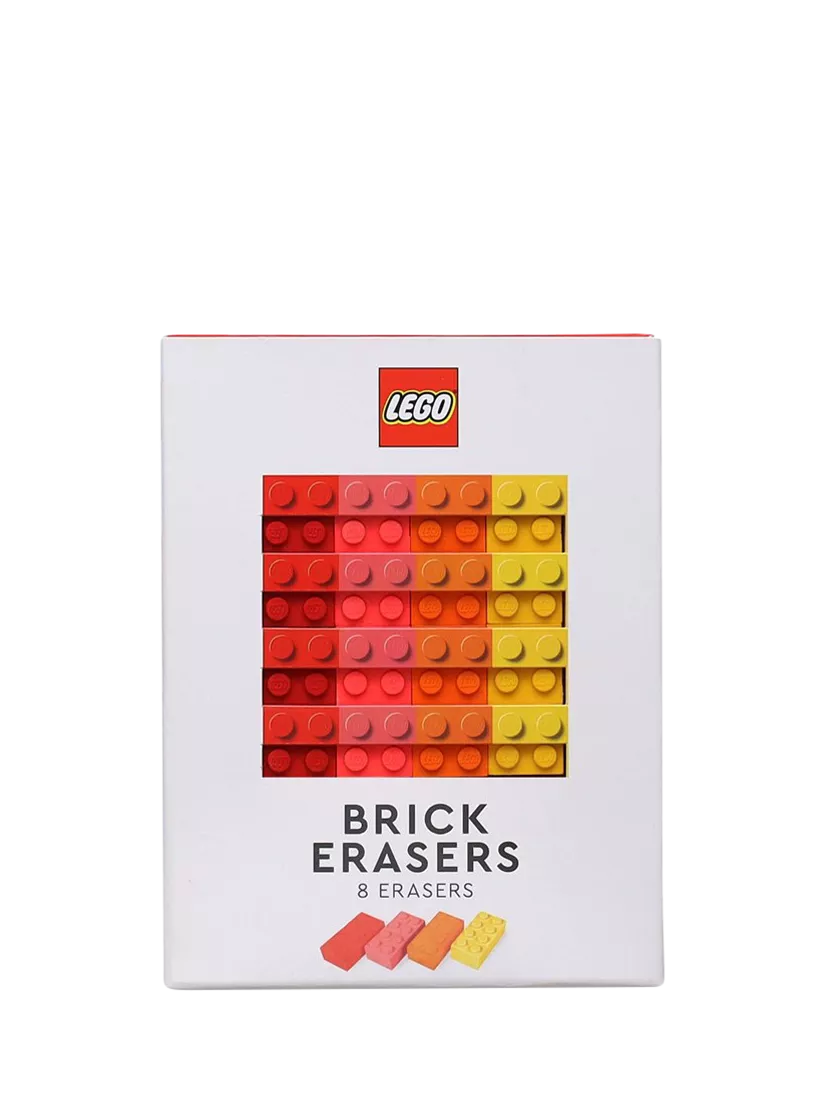 Chronicle Books LEGO brick erasers pack of 8 - British product