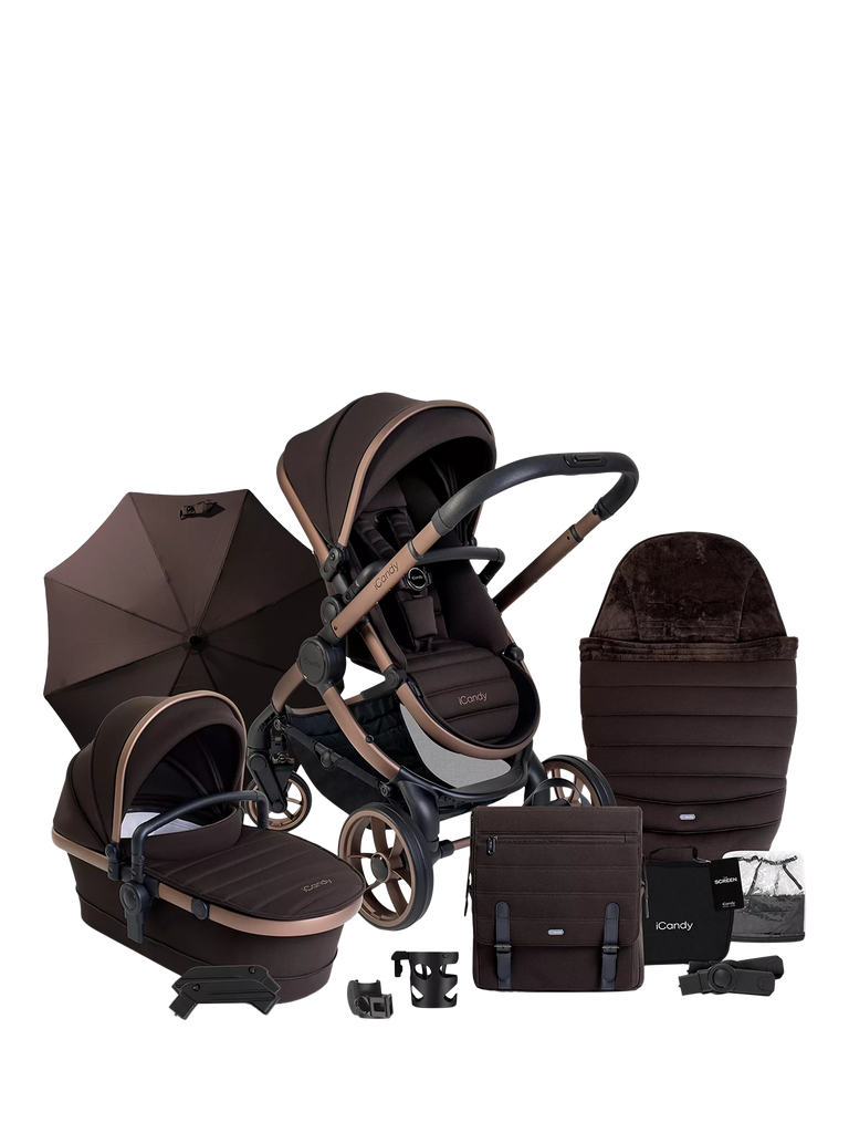 iCandy Peach 7 Pushchair & Accessories Complete Bundle, Pecan