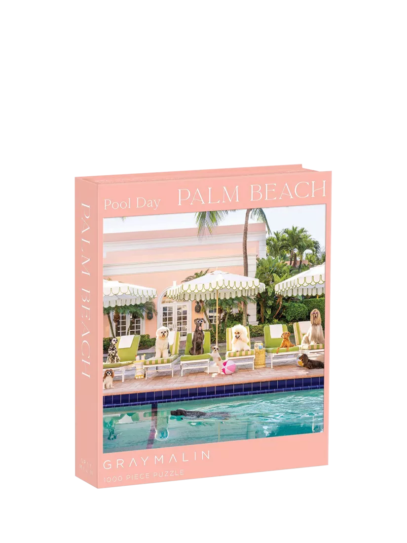 Galison Palm Beach Pool jigsaw puzzle 1000 pieces, UK version