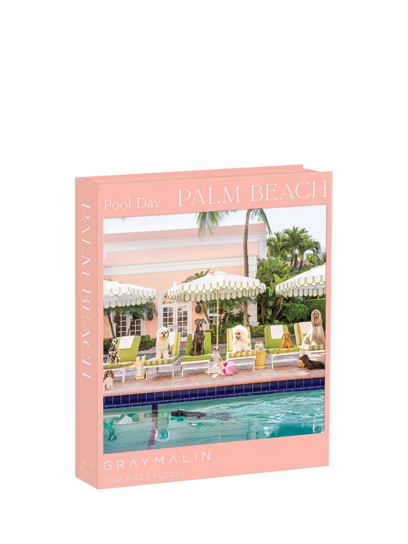 Galison Palm Beach Pool jigsaw puzzle 1000 pieces, UK version