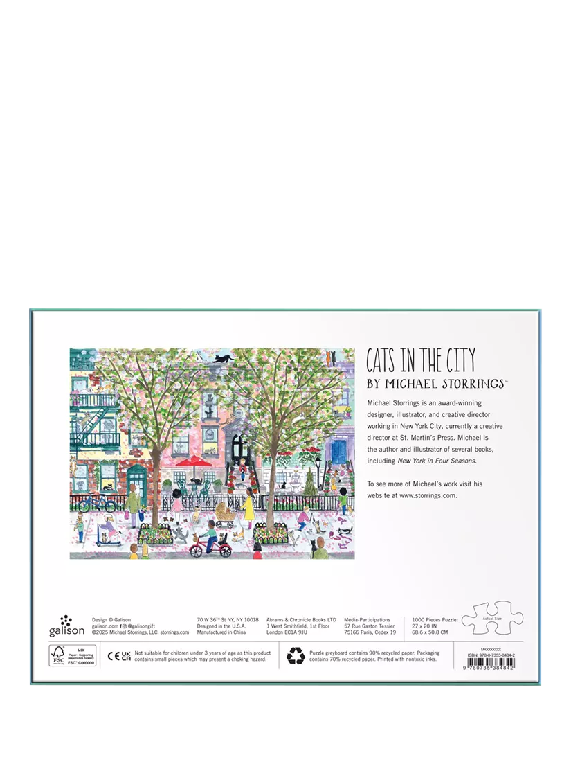 Galison Cats in the City jigsaw puzzle 1000 pieces - British product