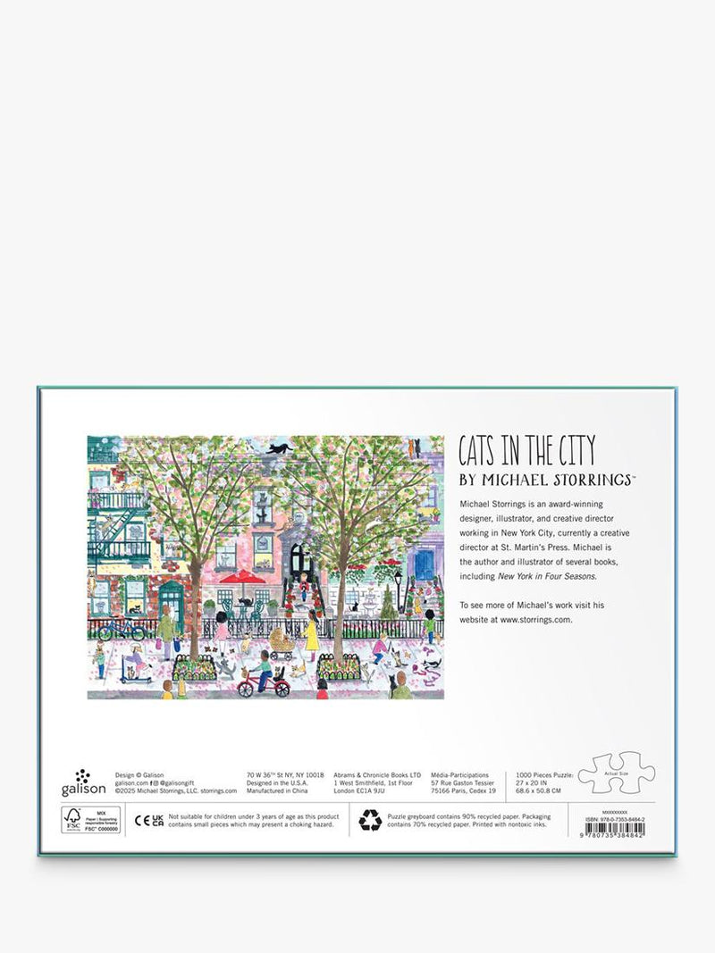 Galison Cats in the City jigsaw puzzle 1000 pieces - British product