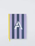 John Lewis Stripe Alphabet notebook A5 personalised letter A, UK version