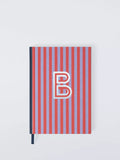 John Lewis Stripe Alphabet Notebook (Letter A) A5 Lined Hardback