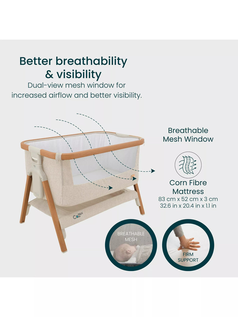 Tutti Bambini CoZee baby bedside crib (British brand)
