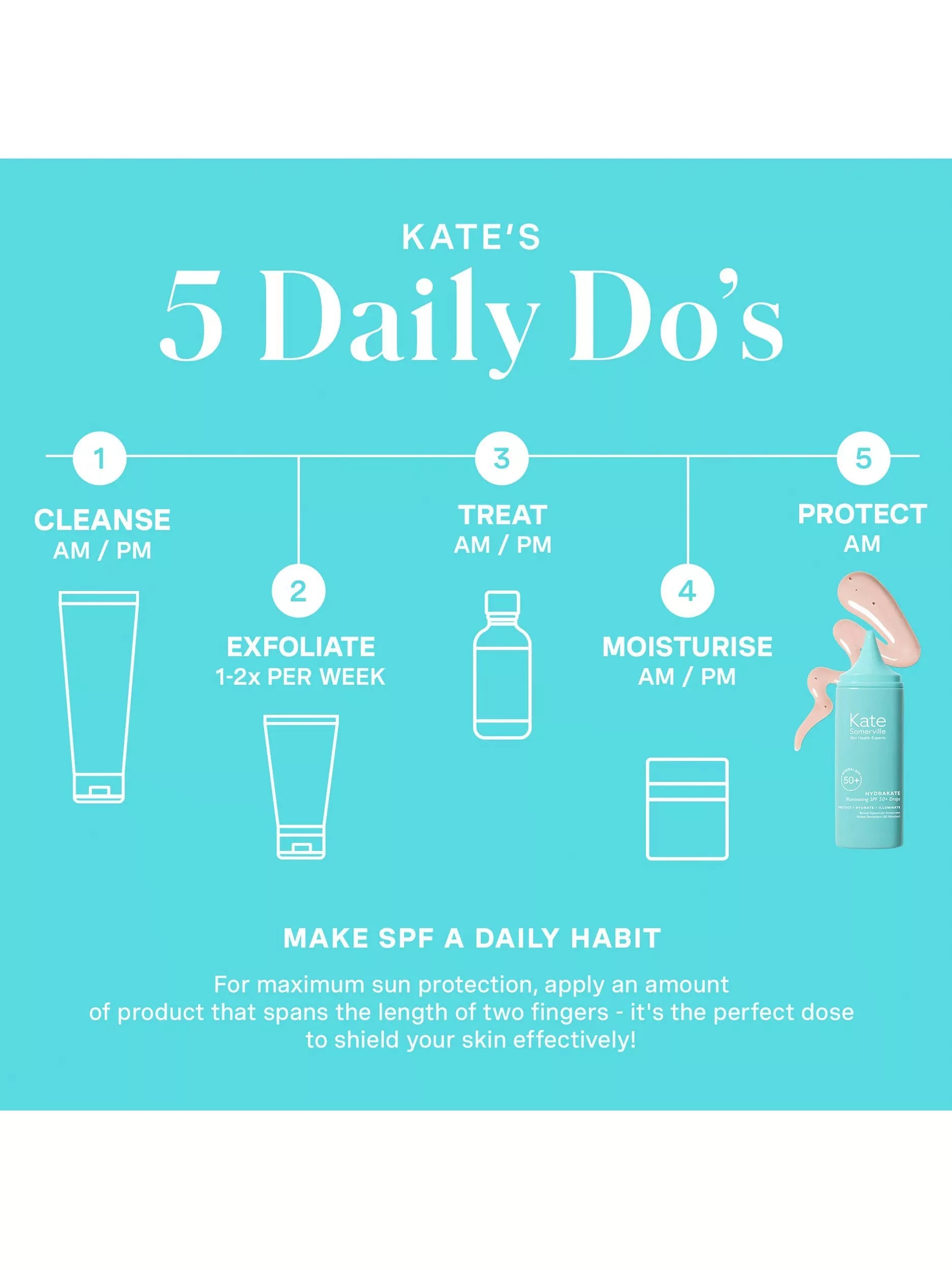 Kate Somerville HydraKate Illuminating SPF 50+ Drops 50ml, UK version