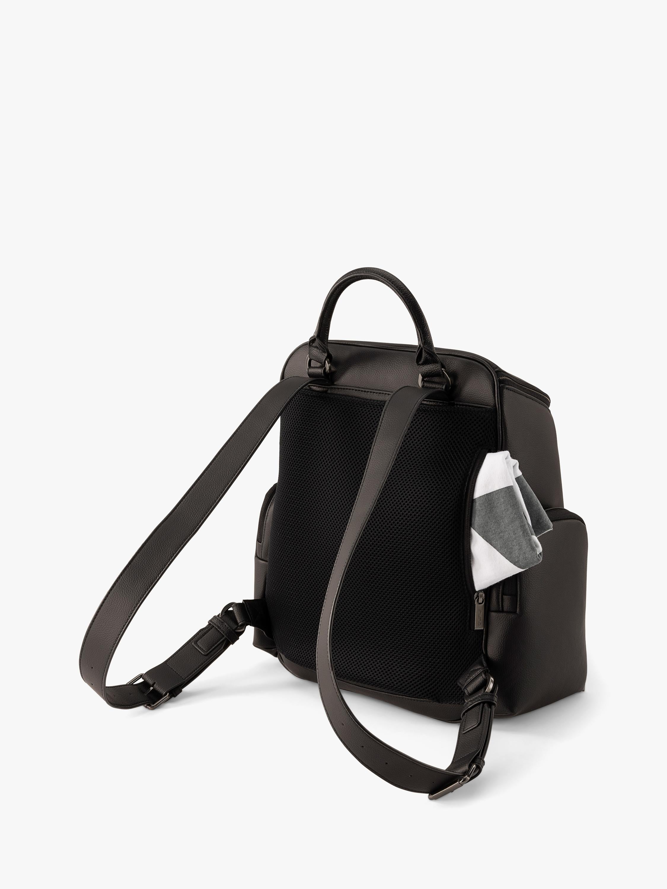Nuna Essential Changing Bag leatherette diaper backpack (British brand)