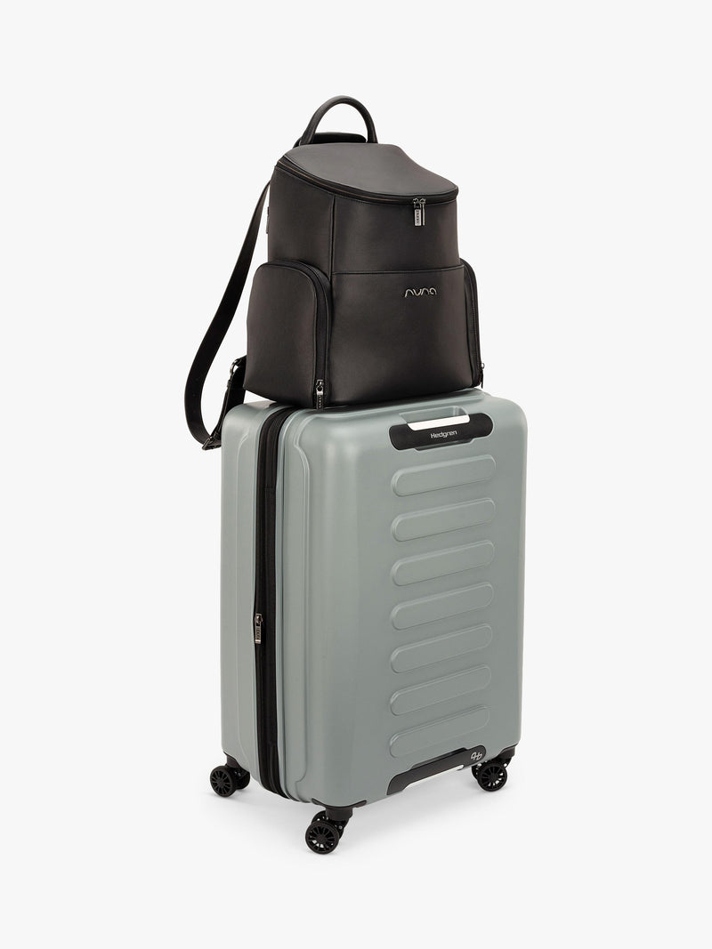 Nuna Essential Changing Bag leatherette diaper backpack (British brand)