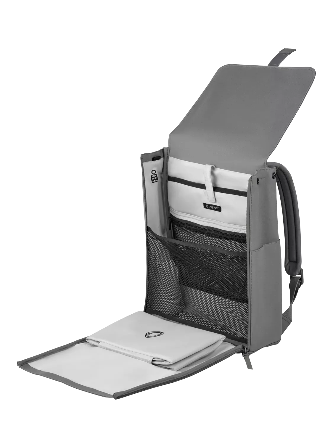 Bugaboo Changing Backpack Moon Grey nappy bag, imported from the UK