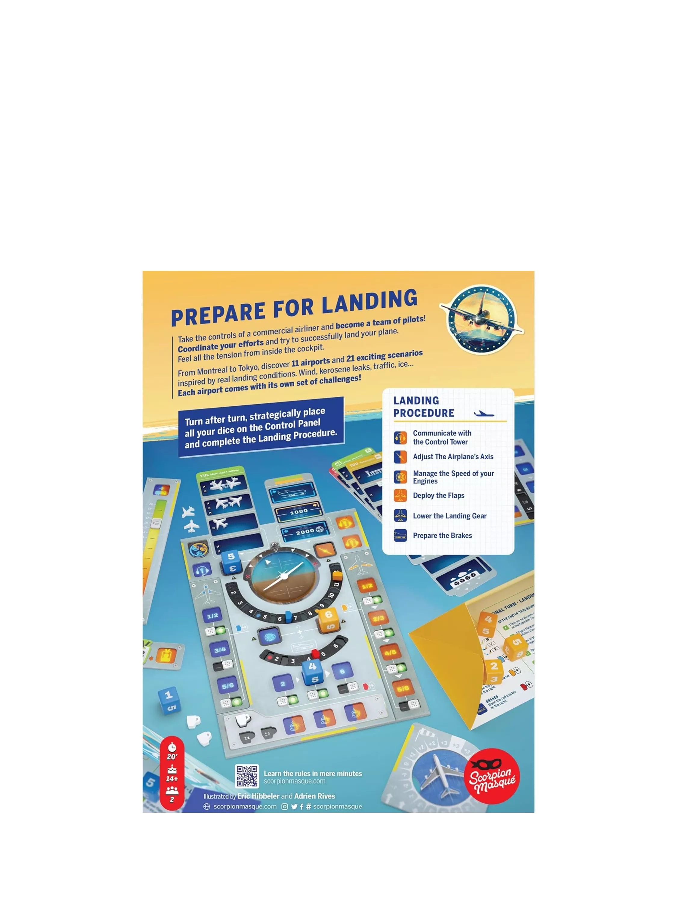 Asmodee Sky Team Prepare Landing board game (British brand)
