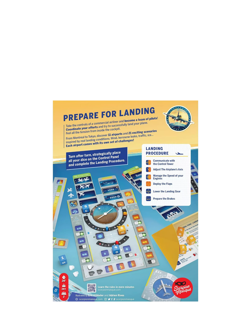 Asmodee Sky Team Prepare Landing board game (British brand)