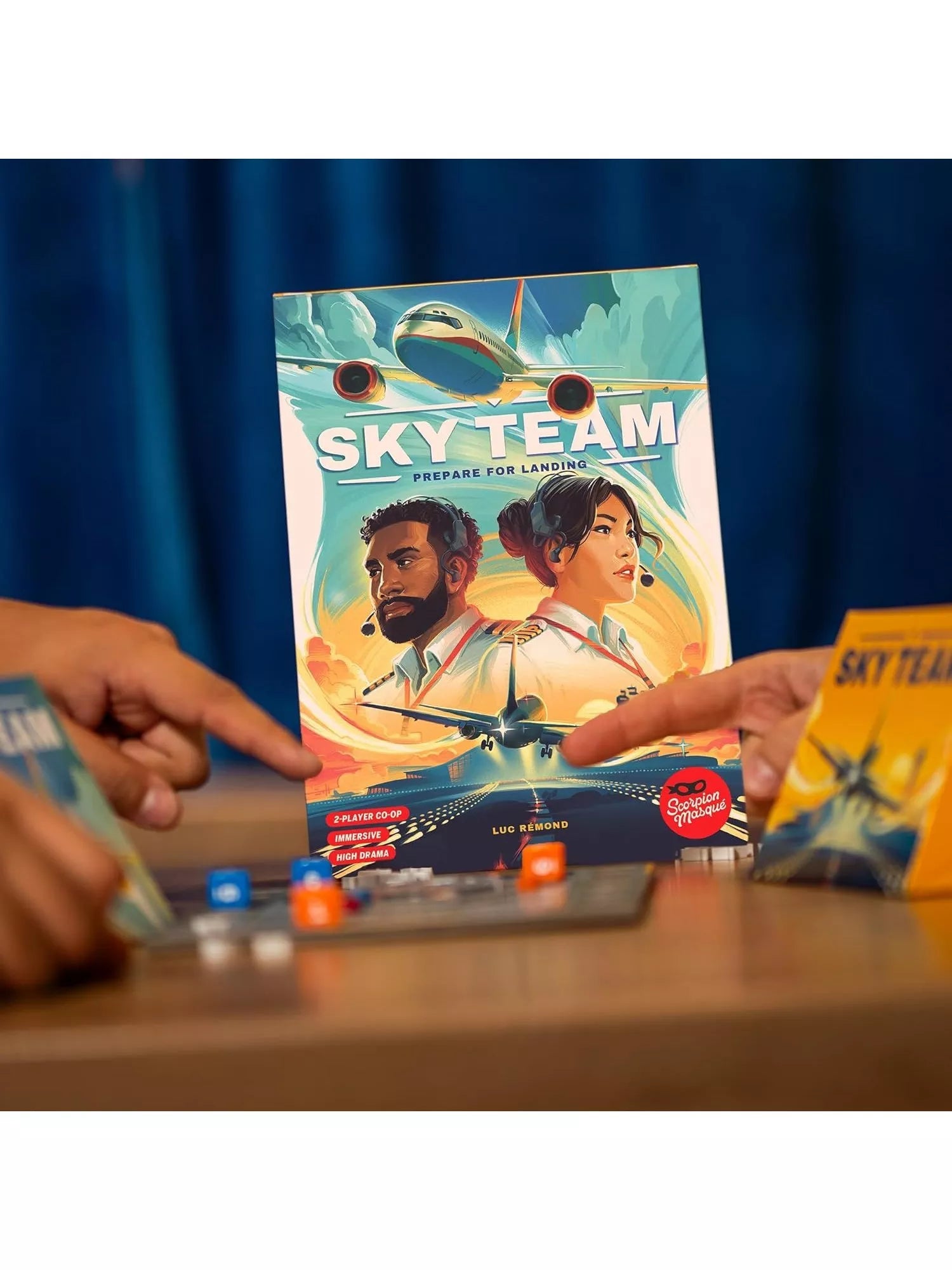 Asmodee Sky Team Prepare Landing board game (British brand)