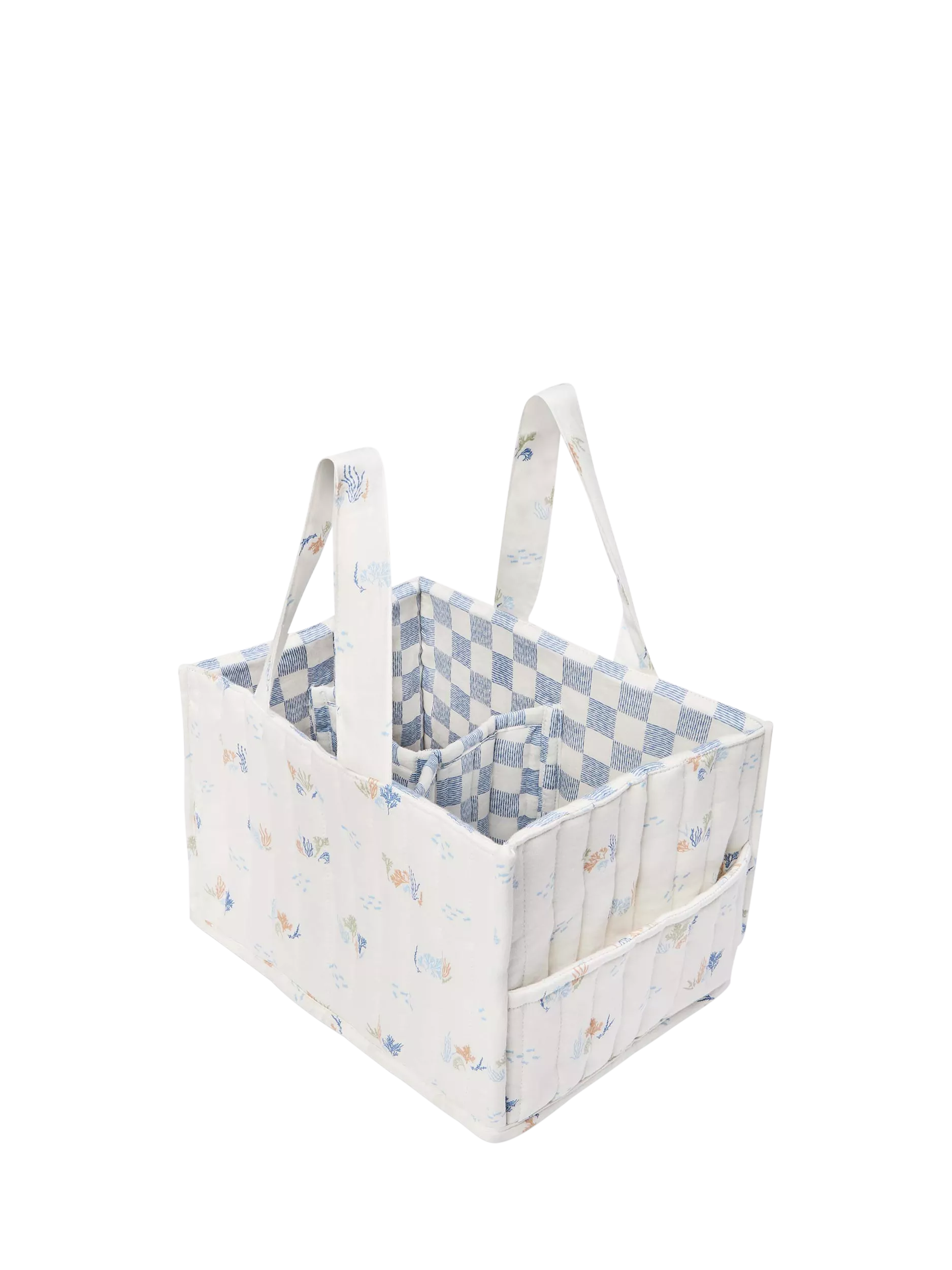 Avery Row quilted nappy caddy 27x20x18cm, UK version