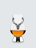 English Pewter Company Glencairn Whisky Crystal Glass Stag Tumbler 200Ml