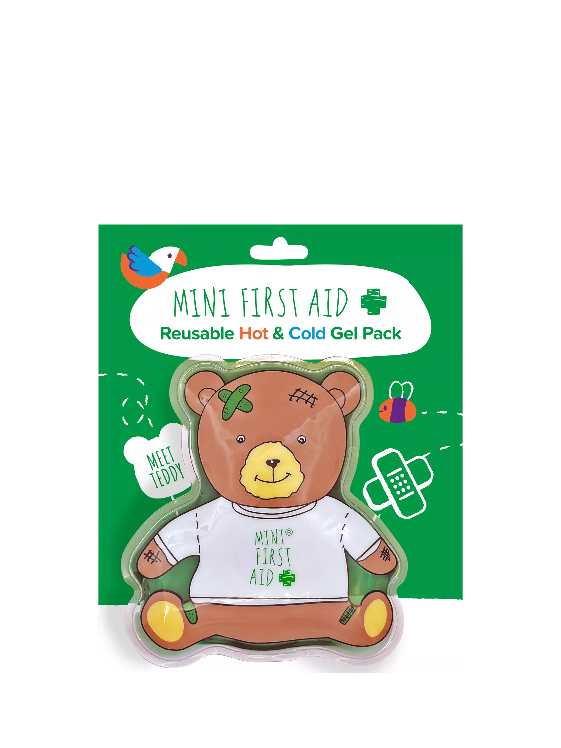 Mini First Aid reusable hot and cold gel pack 100g (British brand)