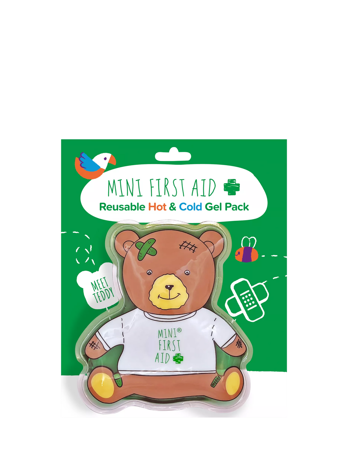Mini First Aid reusable hot and cold gel pack 100g (British brand)