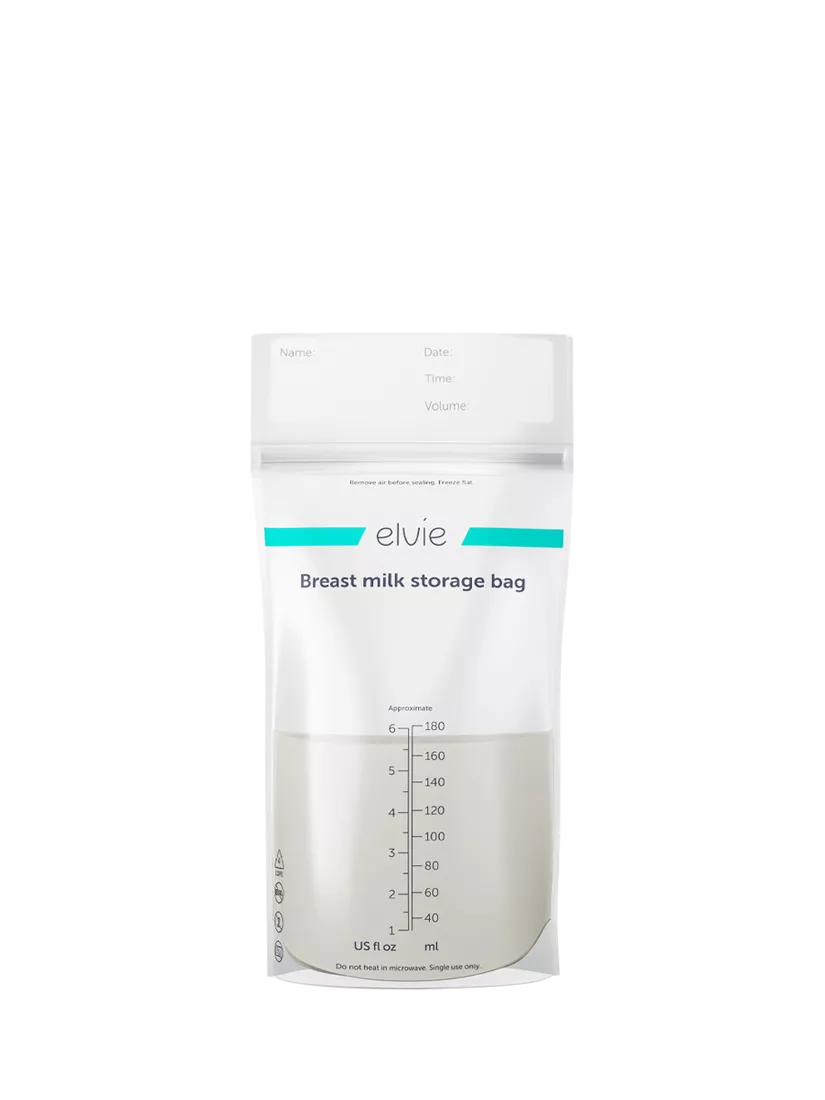Elvie breast milk storage bags pack of 100 180ml - British product