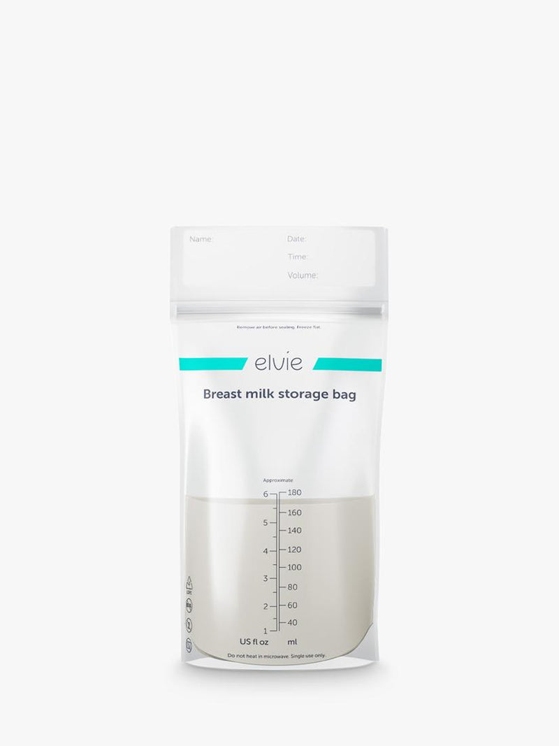 Elvie breast milk storage bags pack of 100 180ml - British product