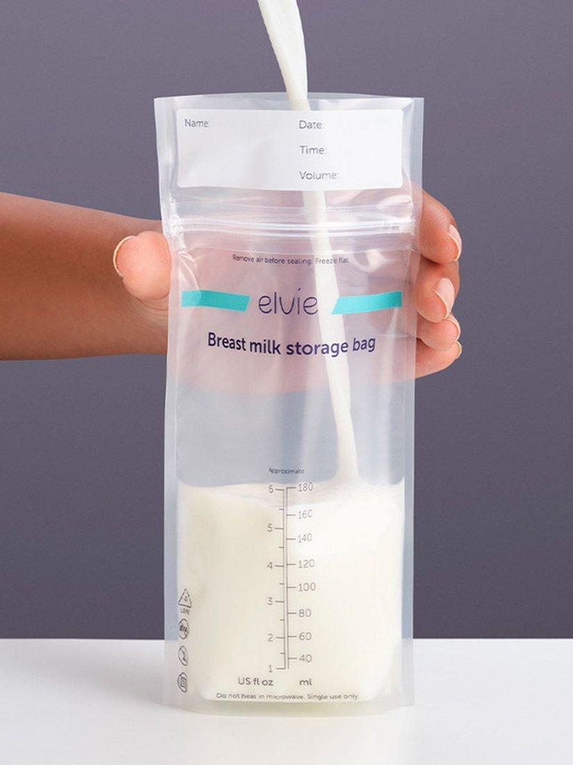 Elvie breast milk storage bags pack of 100 180ml - British product