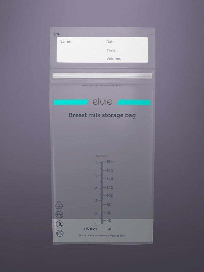 Elvie breast milk storage bags pack of 100 180ml - British product