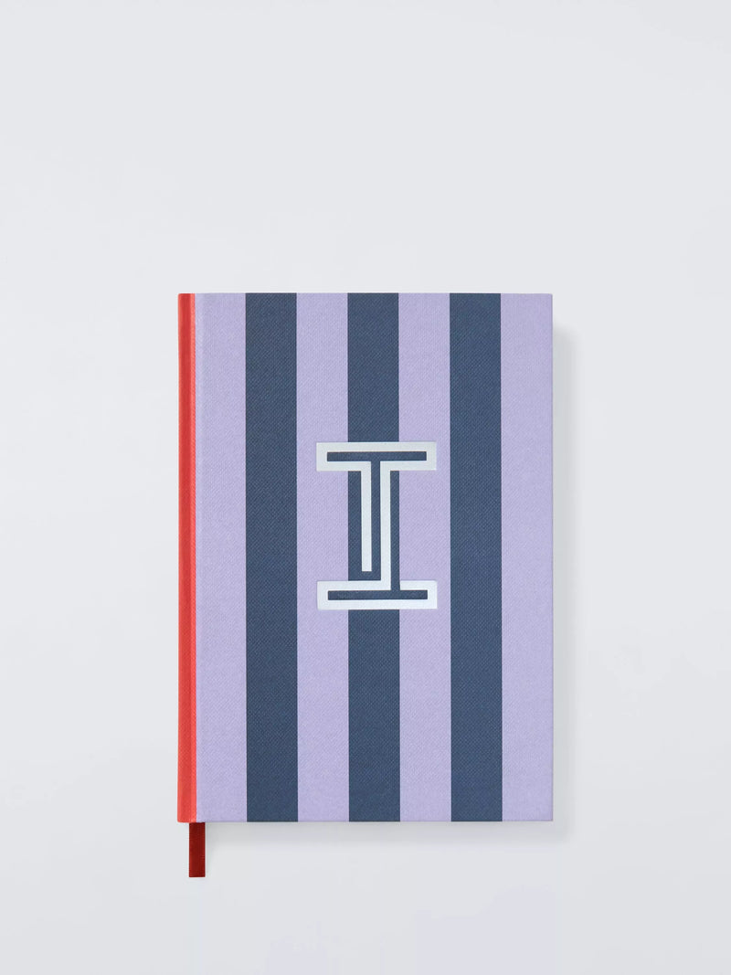 John Lewis Stripe Alphabet Notebook (Letter A) A5 Lined Hardback