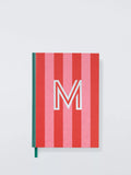 John Lewis Stripe Alphabet Notebook (Letter A) A5 Lined Hardback