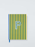John Lewis Stripe Alphabet notebook A5 personalised letter A, UK version