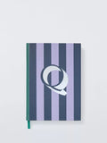 John Lewis Stripe Alphabet Notebook (Letter A) A5 Lined Hardback