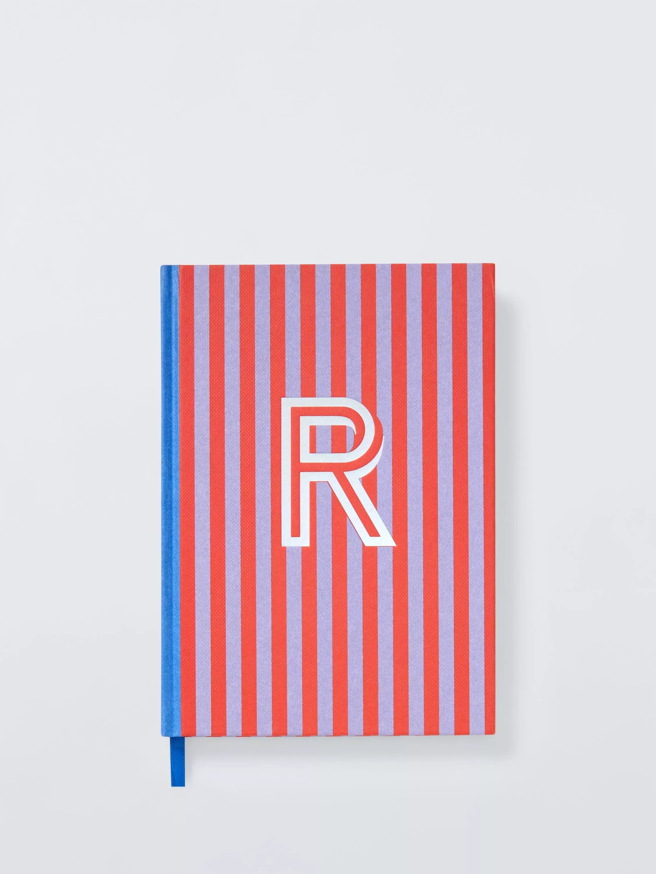 John Lewis Stripe Alphabet Notebook (Letter A) A5 Lined Hardback