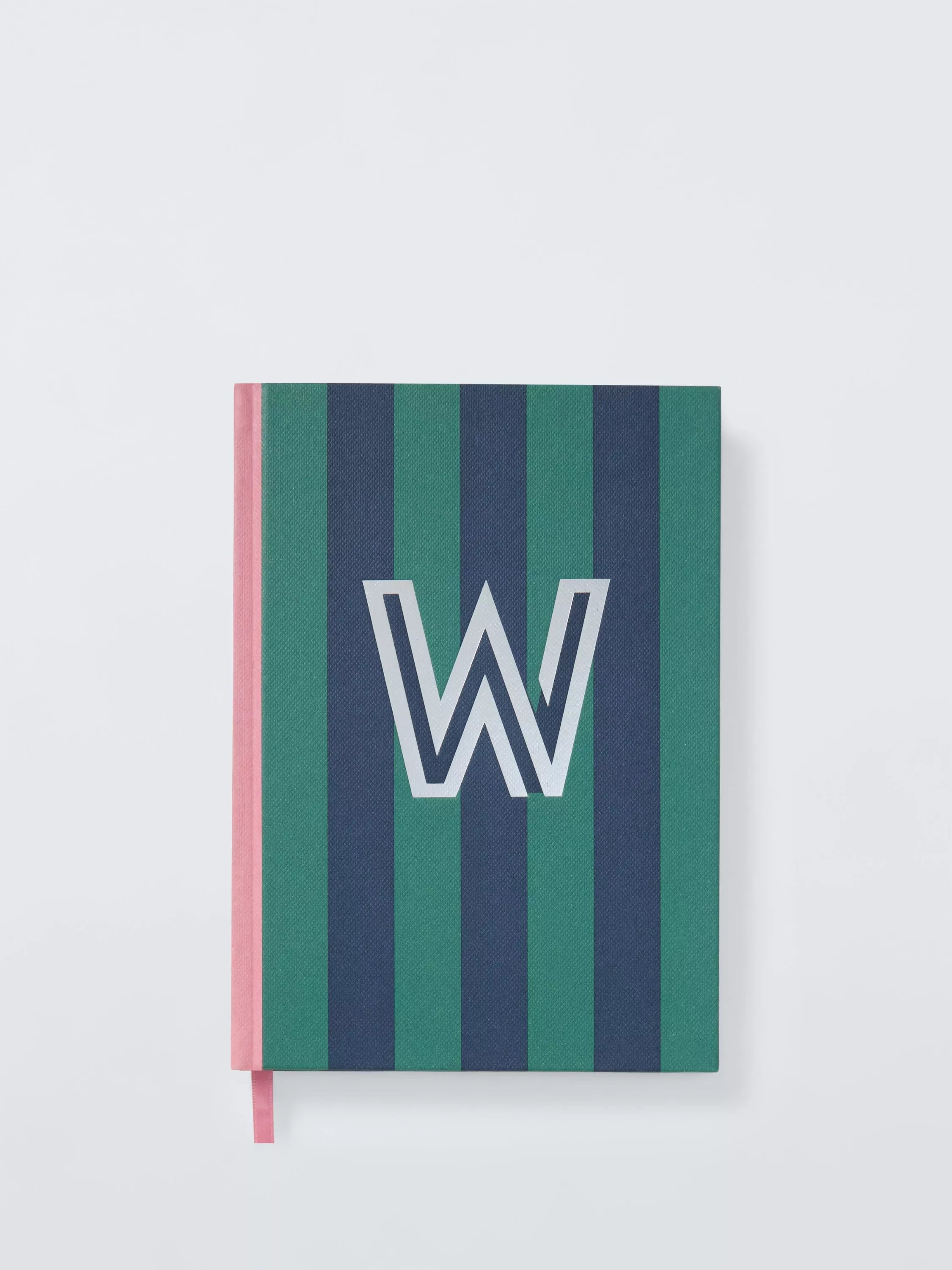 John Lewis Stripe Alphabet Notebook (Letter A) A5 Lined Hardback