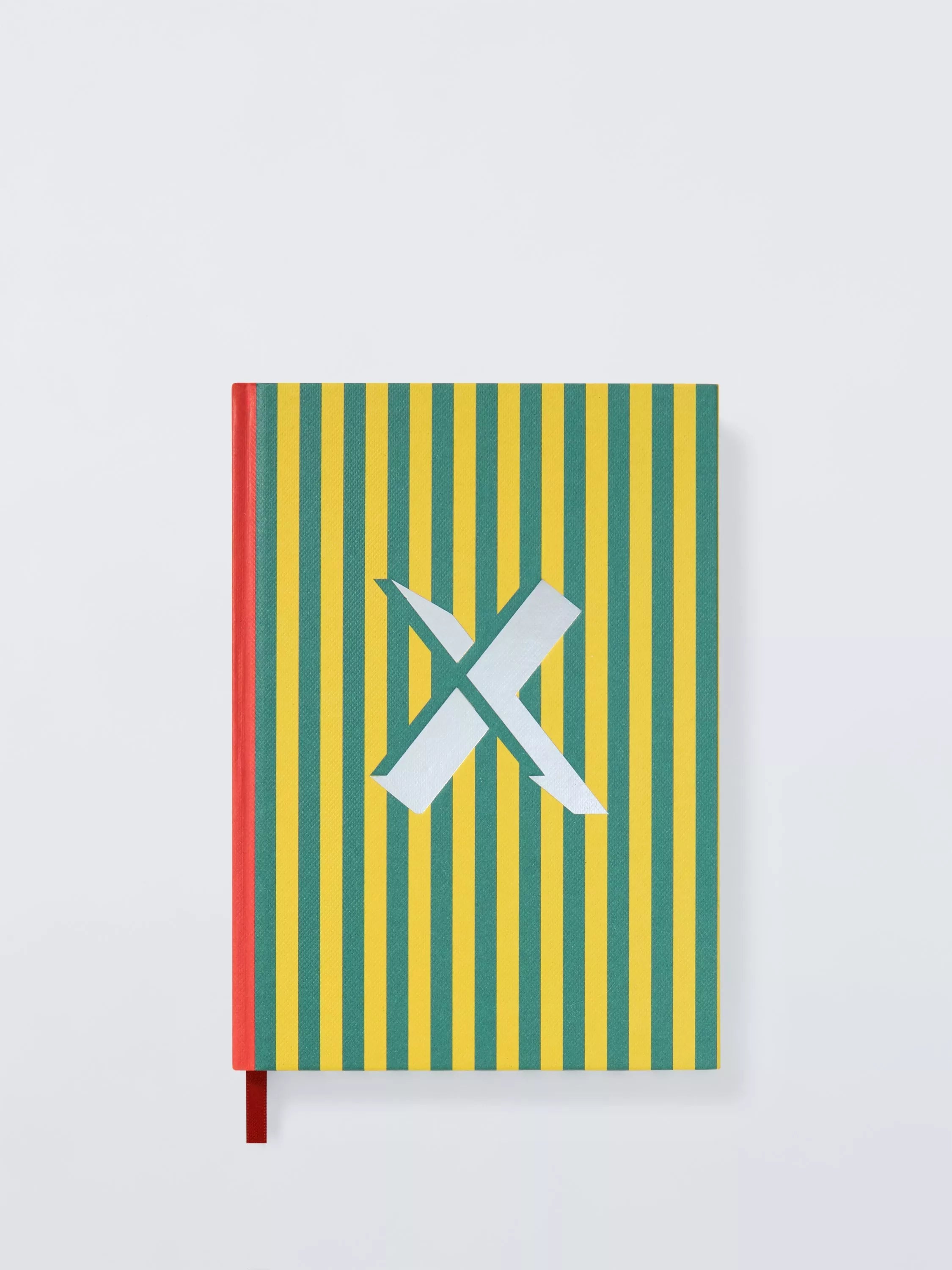John Lewis Stripe Alphabet Notebook (Letter A) A5 Lined Hardback