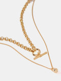 Mint Velvet layered necklace gold toned 45cm - British product