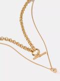 Mint Velvet layered necklace gold toned 45cm - British product