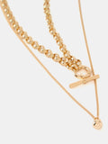 Mint Velvet layered necklace gold toned 45cm - British product