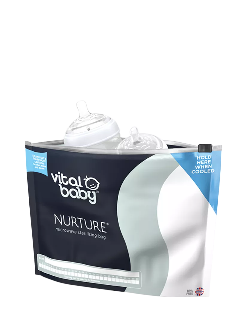 Vital Baby microwave sterilising bags pack of 5, imported from the UK