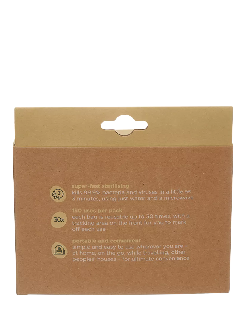 Vital Baby microwave sterilising bags pack of 5, imported from the UK
