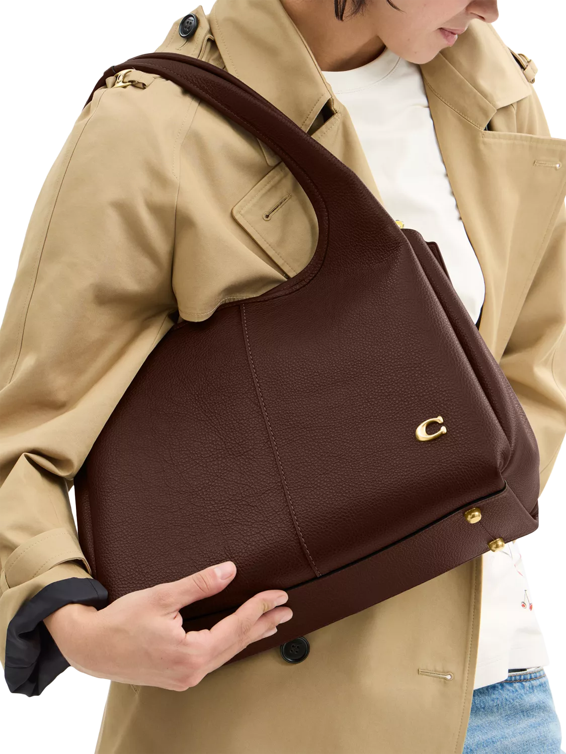 Coach Lana leather shoulder bag H51.5cm (British brand)