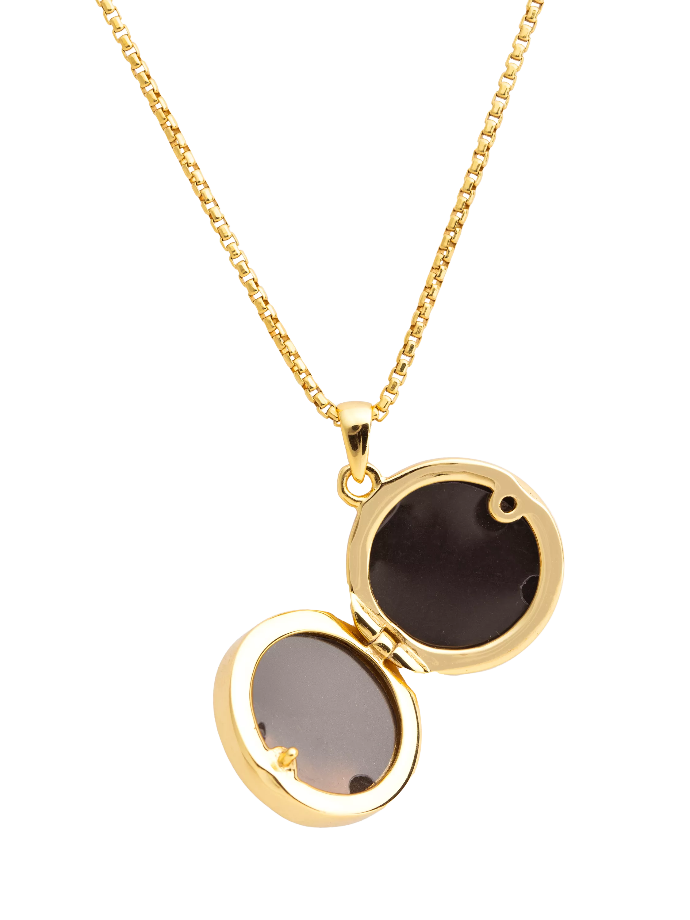 LARNAUTI mother-of-pearl locket with gold plating, UK version
