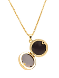 LARNAUTI mother-of-pearl locket with gold plating, UK version