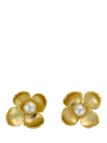 Alex Monroe Cuckoo Flower Earrings, Gold