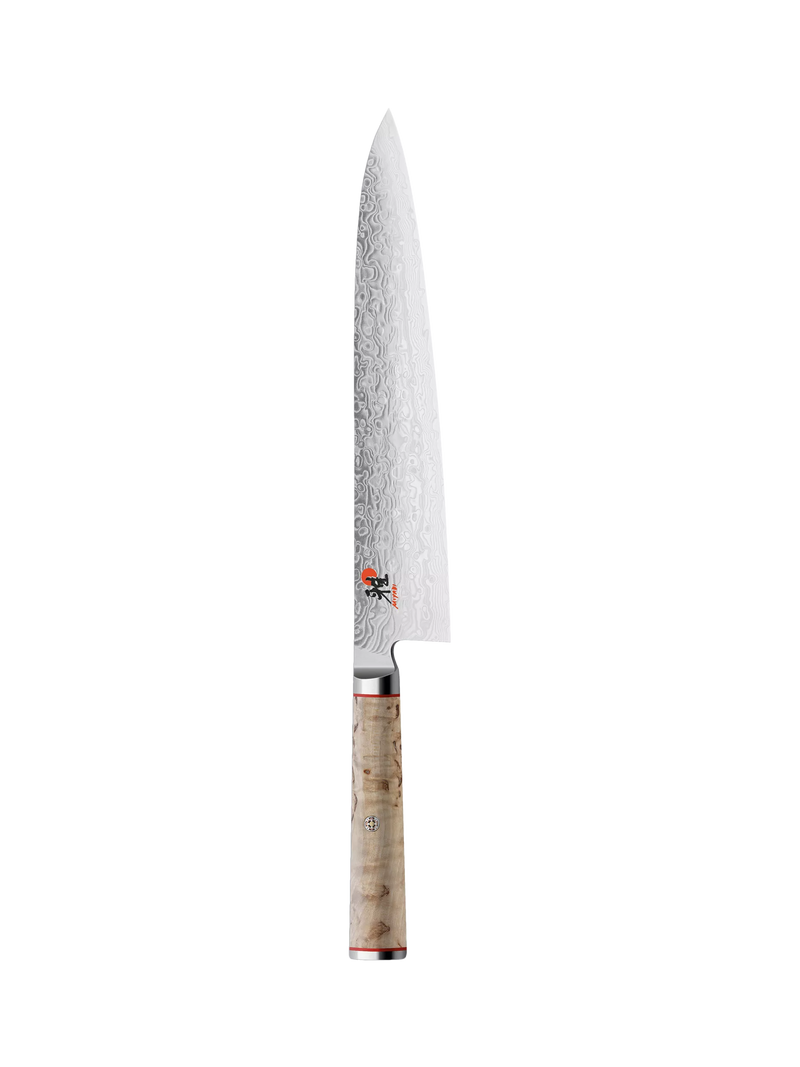 MIYABI Damascus steel gyutoh knife 24cm, imported from the UK