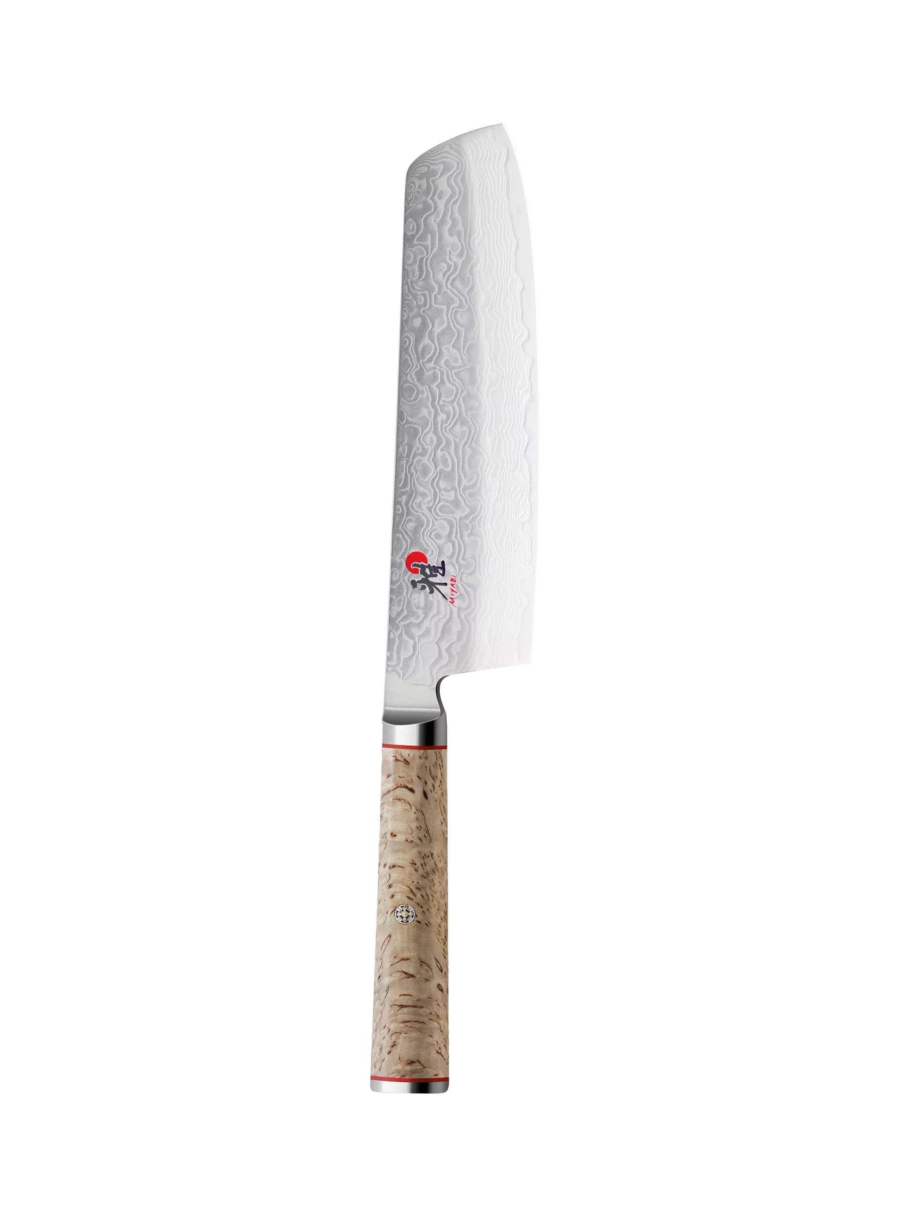 MIYABI 17cm Damascus steel nakiri knife, imported from the UK
