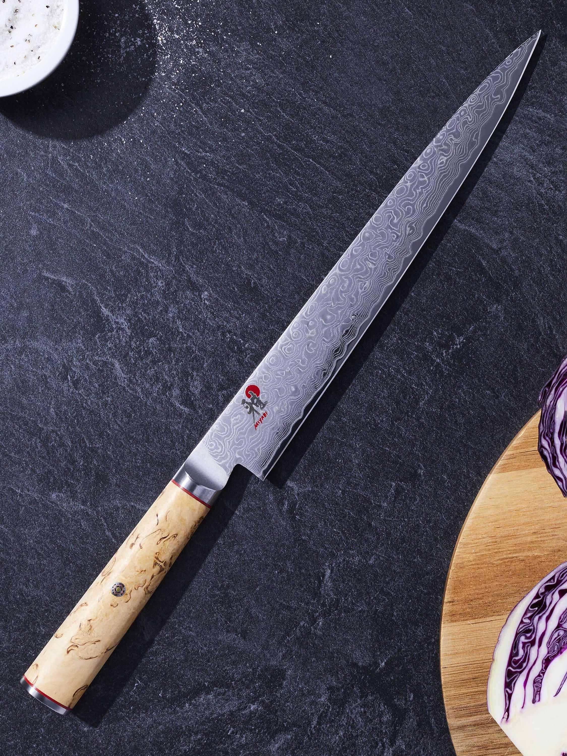 MIYABI sujihiki knife 24cm Damascus steel - British product
