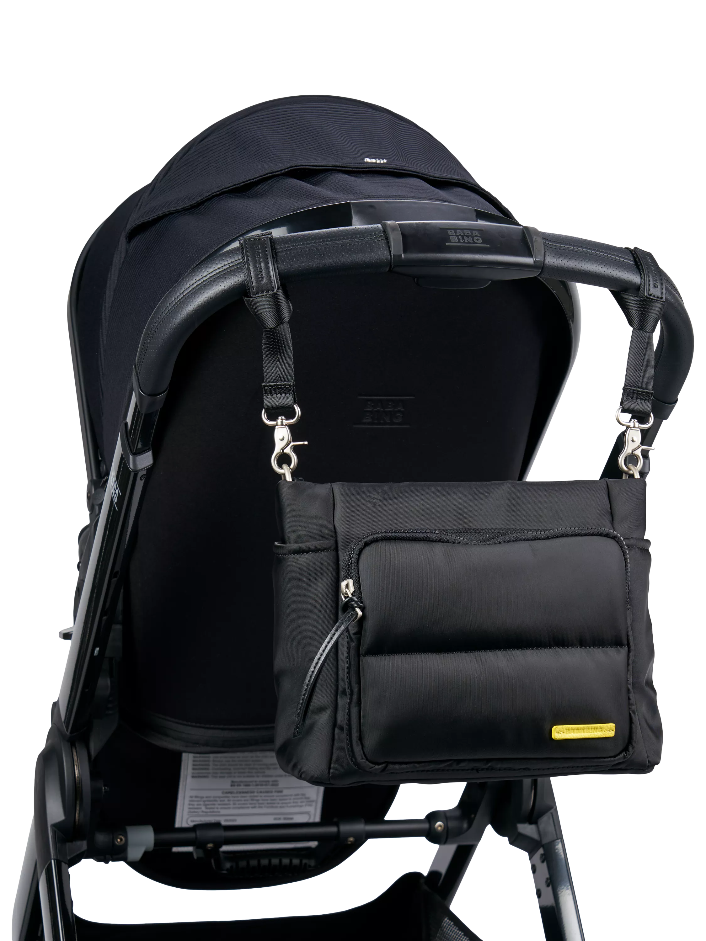 BabaBing Joey Compact Changing Bag Black - British product