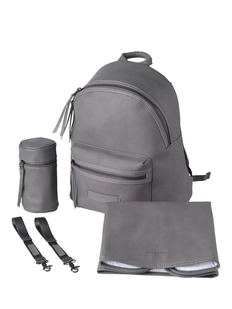 BabaBing! Luca vegan leather changing bag grey (British brand)