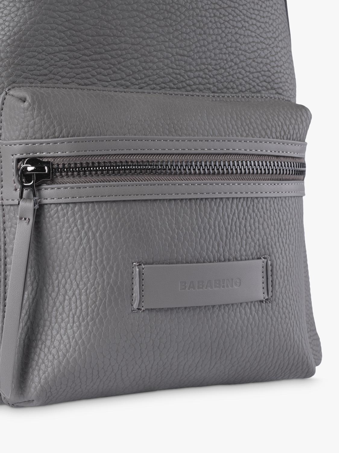 BabaBing! Luca vegan leather changing bag grey (British brand)