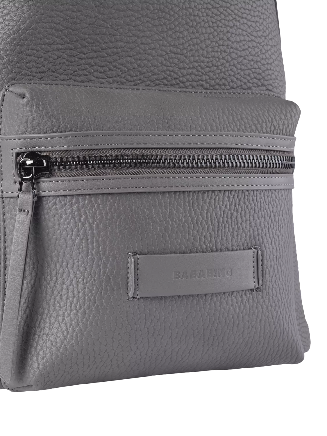 BabaBing! Luca vegan leather changing bag grey (British brand)