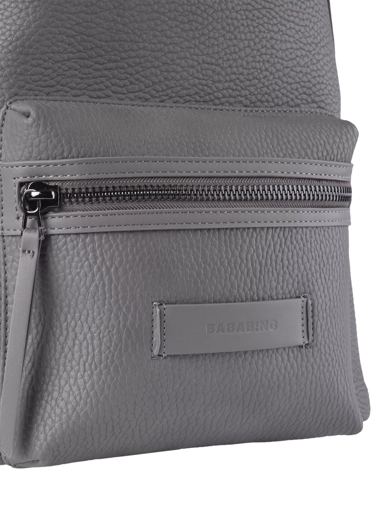 BabaBing! Luca vegan leather changing bag grey (British brand)