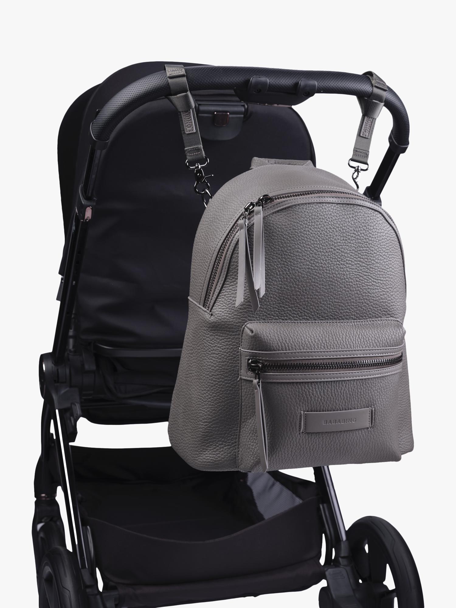 BabaBing! Luca vegan leather changing bag grey (British brand)